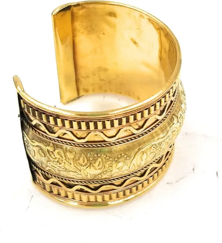 Miniatura 2 de DharmaObjects - Pulsera de puño ancho ajustable