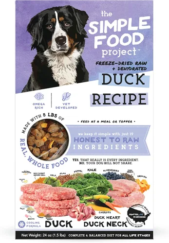 Miniatura 11 de Simple Food Project The Freeze Dried Raw Dog Food Topper con ingredientes orgánicos de grado humano
