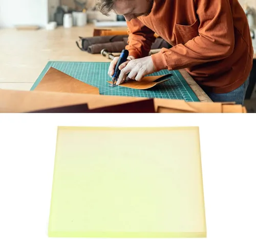 Miniatura 4 de Alfombrilla de corte de cuero, tabla de estampado de cuero, tabla de estampado de cuero para manualidades, tapete de perforación, herramienta