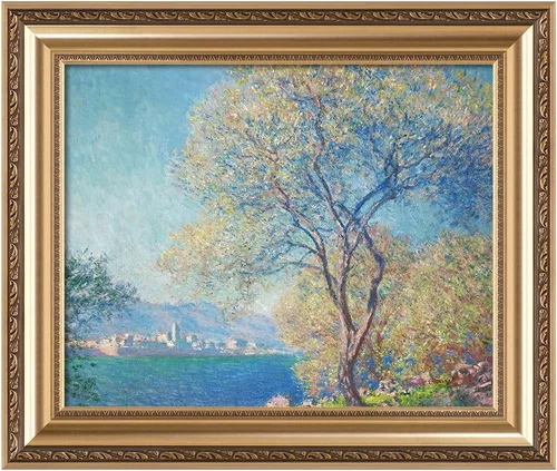 Miniatura 142 de IPIC - Reproducción artística de los lirios de agua de Claude Monet 1906, impresiones giclée coinciden con el marco dorado clásico, arte de pared