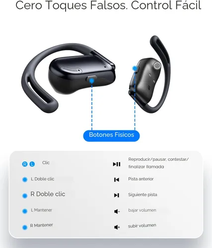 Miniatura 6 de Auriculares de oreja abierta, 0.28 onzas, ligeros, de próxima generación, Bluetooth 5.4, conducción de aire, auriculares inalámbricos con graves