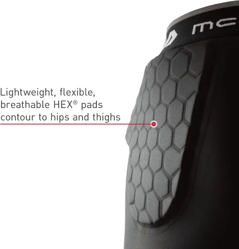 Miniatura 6 de McDavid Men's Compression Shorts wHEX Pads Dual-Density Tights wHip, Tailbone, Thigh Padding for wCup Pocket, Football