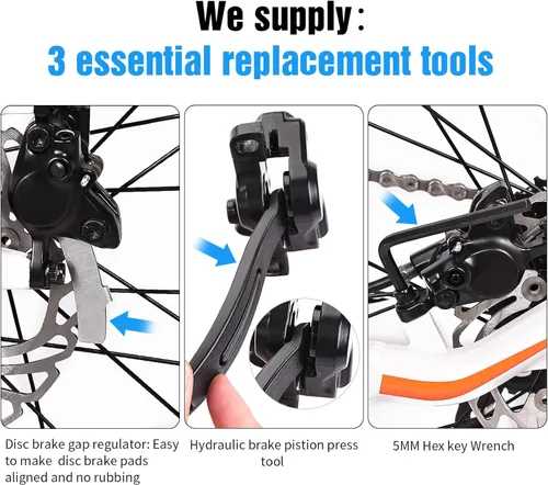 Miniatura 2 de 4 pares de pastillas de freno de metal sinterizado para bicicleta MTB, pastillas de freno para scooter eléctrico, pastillas de freno de bicicleta