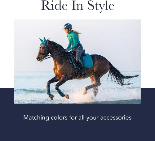 Miniatura 7 de LeMieux Dressage Sensitive - Almohadilla cuadrada para sillín inglesa para caballos, equipo y accesorios de equitación ecuestre (negro - grande)