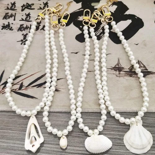 Miniatura 7 de Collar de perlas de imitación de 0.315 pulgadas, collar redondo de perlas de imitación para mujer, collar de perlas de boda, collar de cuentas