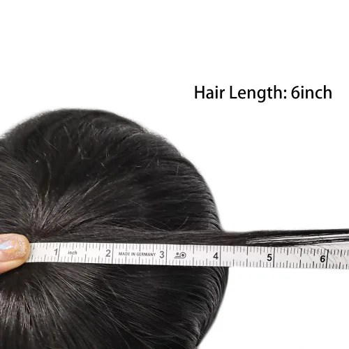 Miniatura 7 de Toupee para hombres piezas de cabello suave suizo frente de encaje para hombre Toupee sistema de reemplazo de cabello humano para hombres Pieza