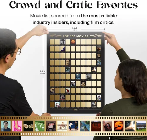 Miniatura 4 de Premium Póster de 100 Películas para Rascar - Pósteres Clásicos de Películas para Sala de Cine - Póster de Película para Rascar - Impresionante Obra