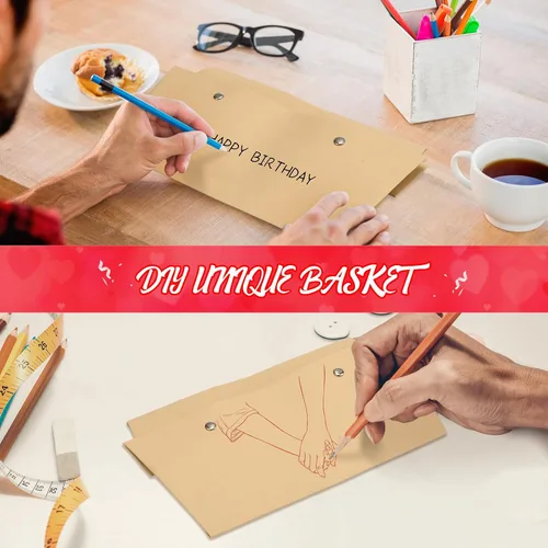 Miniatura 7 de PerKoop - Paquete de 24 cestas de regalo vacías a granel para regalos, bolsas de plástico transparente vacías de 6.5 x 9.8 pulgadas de grosor, cesta