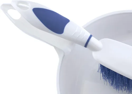 Miniatura 5 de Superio, juego de recogedor y escoba de mano con mango de agarre ergonómico, borde de goma para una fácil recogida de la suciedad, material paquete
