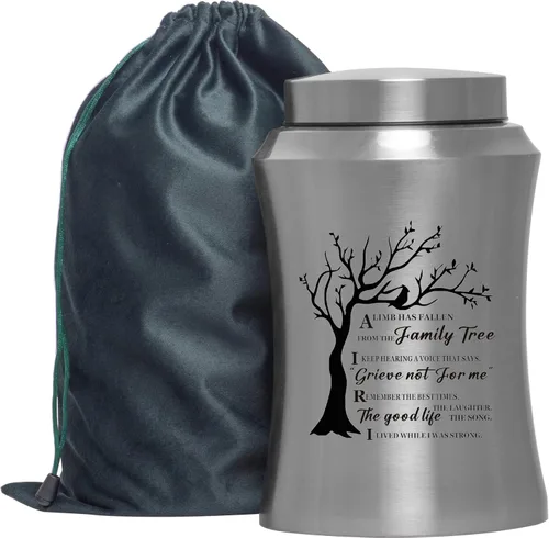Urna decorativa de cremación para cenizas humanas, grande de hasta 220 libras, urna funeraria decorativa de memoria grande para cenizas masculinas y