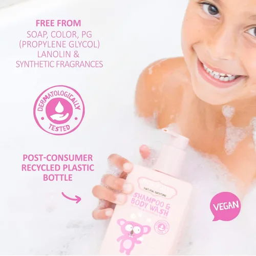 Miniatura 4 de Jack N' Jill Natural Bathtime - Champú y gel de baño para niños y bebés, adecuado para pieles sensibles, dermatológicamente probado, sin