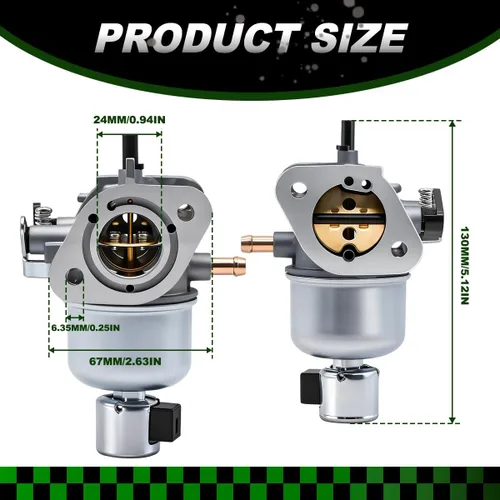 Miniatura 3 de Carburador 15003-7081 con bomba de combustible apto para motores Kawasaki FH580V FH541V 19Hp de 4 ciclos que reemplaza #15004-7056 15003-7102
