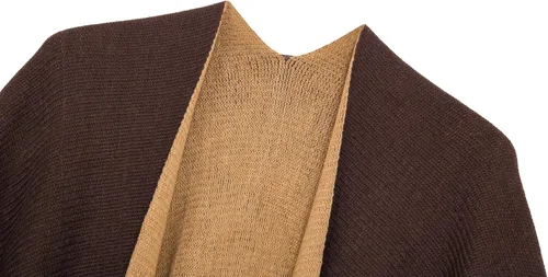 Miniatura 37 de Urban CoCo Poncho vintage de invierno para mujer, capa con borlas, chal envolvente