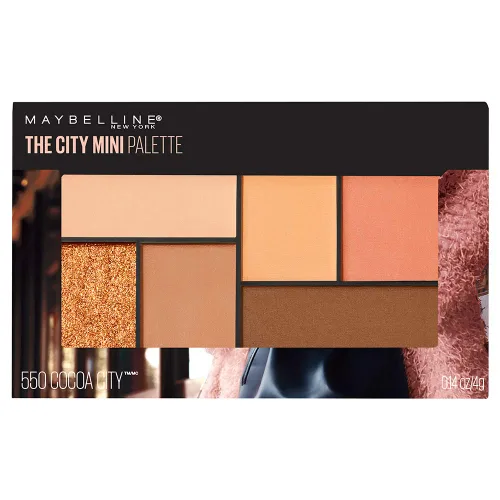 Maybelline New York The City Mini paleta de sombra de ojos, Cocoa City, 0.14 onzas Ciudad del cacao