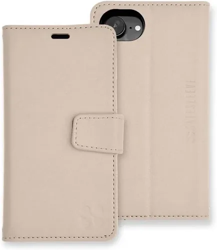 Miniatura 87 de SafeSleeve Funda de piel tipo cartera desmontable para iPhone 14 con bloqueador EMF para teléfono celular con 3 tarjeteros y soporte ajustable