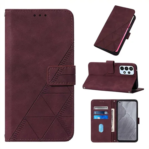 Miniatura 9 de LEMAXELERS Funda tipo cartera para Galaxy A23 5G, Samsung A23 5G con tapa magnética de piel sintética con tarjetero, funda protectora a prueba
