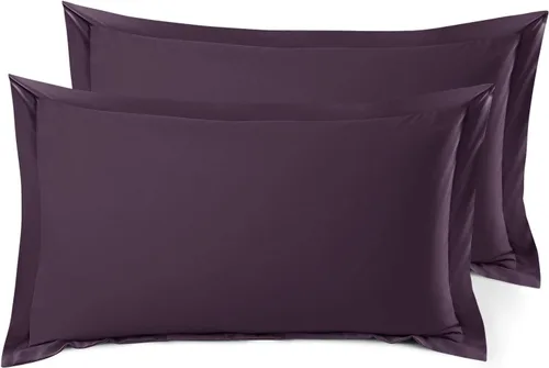 Miniatura 129 de Nestl Juego de 2 fundas tipo sham de almohada suaves - Fundas de almohada de microfibra de doble cepillado - Fundas de almohada de cama premium