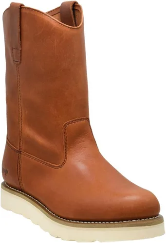 Golden Fox Botas de Trabajo de 12" Tipo Pull On Wellington de Cuña con Suela Exterior Ligera para Construcción, Agricultura y Ganadería Marrón