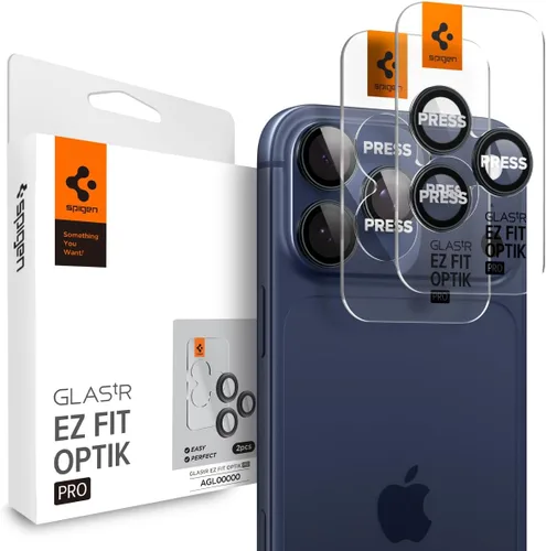 Miniatura 13 de Spigen Protector de pantalla para lente de cámara [GlasTR EZ Fit Optik Pro] Diseñado para iPhone 17 Pro Max iPhone 17 Pro [Compatible con fundas]