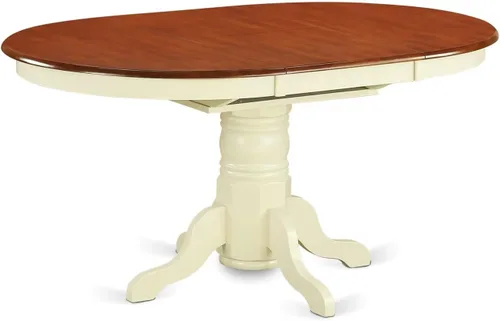 Miniatura 3 de East West Furniture AVAT5-WHI-W - Juego de comedor de 5 piezas que incluye una mesa de comedor ovalada con hojas de mariposa y 4 sillas de cocina