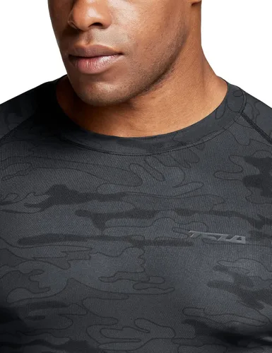 Miniatura 6 de TSLA - Paquete de 1 o 3 camisas de compresión de manga larga FPU 50+ para hombre, camisa de entrenamiento atlético, protector de erupción