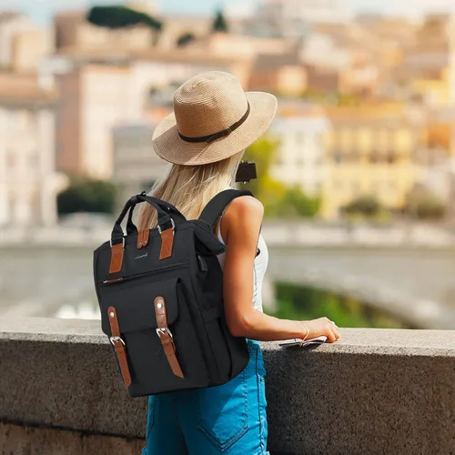 Miniatura 2 de Mochila para portátil para mujeres, mochila de trabajo, mochila de viaje, mochila para conmutador, mochilas universitarias y escolares, 15,6 pulg.