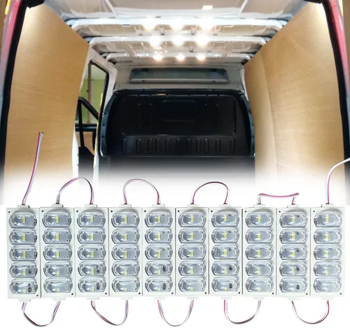 Miniatura 8 de Ampper Luz LED interior de furgoneta de 12 V, 20 vainas, color blanco