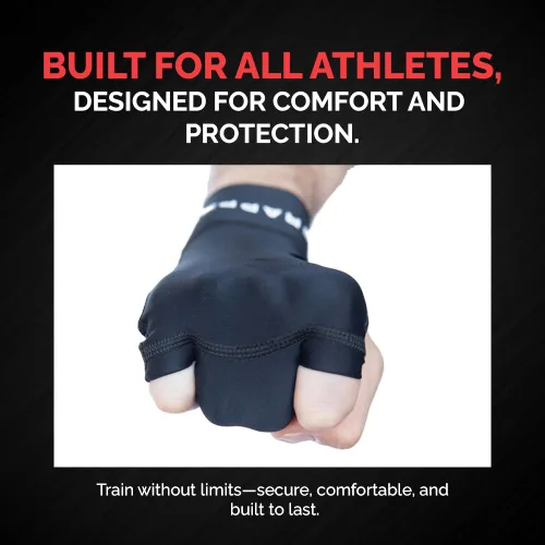 Miniatura 9 de Guantes de compresión Grappz para el dedo medio – Cinta adhesiva atlética tipo Buddy Tape y alternativa a la férula del dedo gatillo – Funda