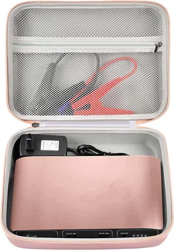 Funda compatible con Halo Bolt Air 58830/ 57720/ Air+ 55500/ para ACDC Max Kit de energía de emergencia para arrancador de coche con bomba de Rosa
