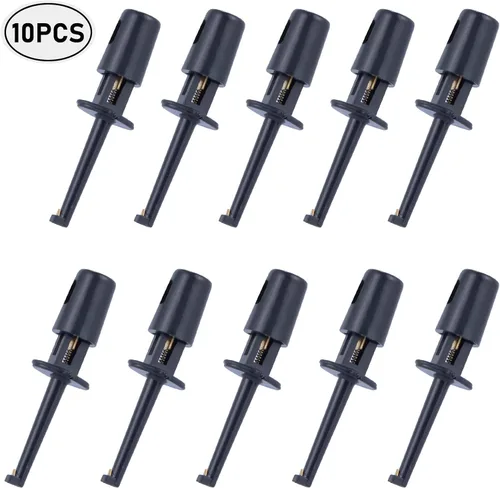 Miniatura 7 de Alwonder Alicates Hackle para atar moscas, 10 unidades, 8 colores, alicates de gancho de mosca, ganchos de punta larga de plástico, herramienta