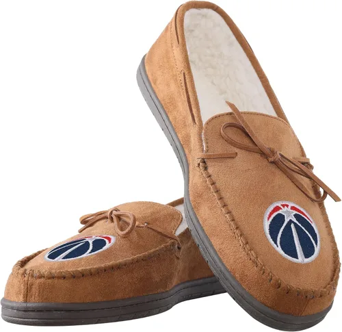 Miniatura 4 de FOCO Pantuflas tipo mocasín con logotipo del equipo de la NBA para hombre
