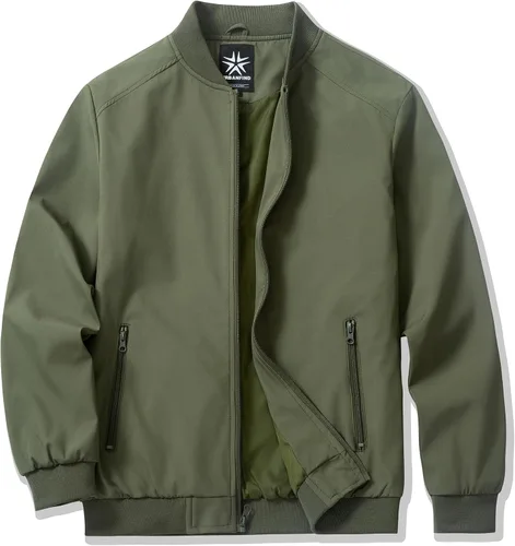 Miniatura 10 de URBANFIND Chaquetas bomber para hombre, casuales, ligeras, cortavientos, a la moda, abrigos de primavera y otoño