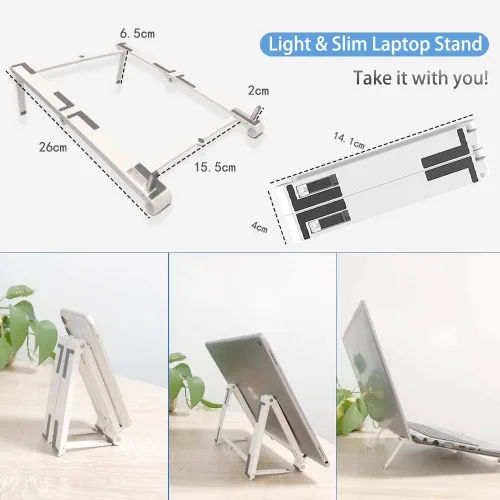 Miniatura 3 de BoxWave Soporte y soporte compatible con ASUS TUF Gaming A15 (2022 FA507) - Soporte de aluminio de bolsillo 3 en 1, portátil, soporte de visión