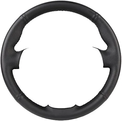 Miniatura 3 de Funda de volante de automóvil original personalizada, trenza de cuero negro para volante, para Nissan para X-Trail (T30) 2001-2003