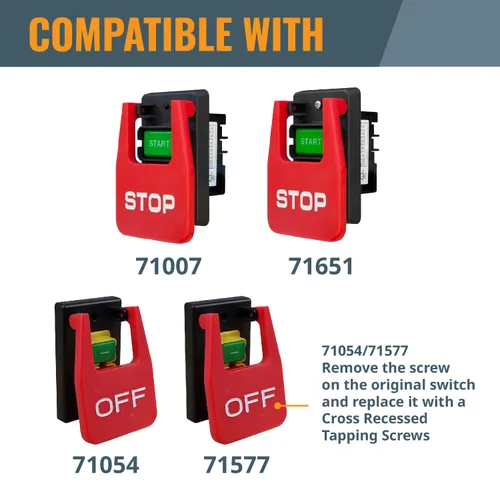 Miniatura 6 de POWERTEC 71834 Caja de interruptores profundos con herrajes para compatibilidad con POWERTEC Switch - 71007, 71651, 71054, 71577