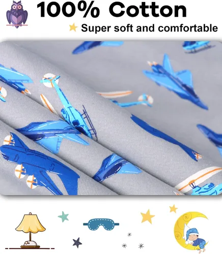 Miniatura 5 de DAUGHTER QUEEN Pijama para niños de 4 piezas 100 algodón ropa de dormir de 18 meses a 12 años