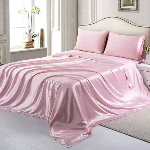 Miniatura 11 de Versatile Bedding Juego de ropa de cama de 3 piezas, tela de satén sedosa ultra suave, el mejor juego de 3 piezas de calidad premium, fácil cuidado