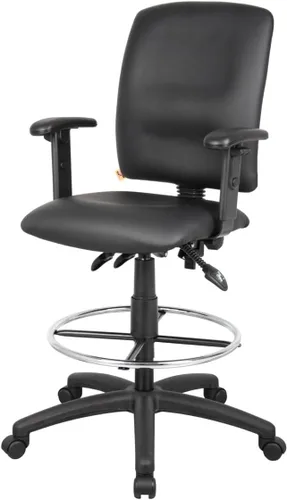 Miniatura 5 de Taburete multifunción Boss, de tela, Plástico Madera, Negro