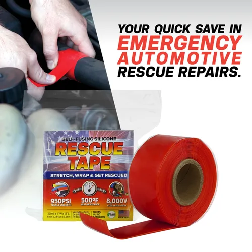 Miniatura 6 de Bond It Cinta de rescate, de silicona autofusionable para emergencias de fontanería, reparación de tuberías y mangueras, aislamiento eléctrico