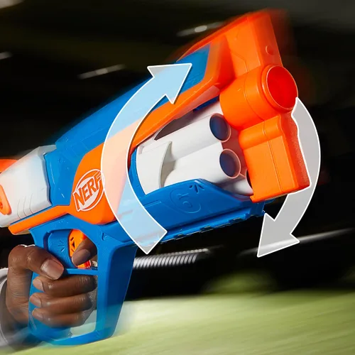 Miniatura 5 de Nerf Serie N Agility Blaster, 12 dardos N1 compatibles solo con pistolas de la Serie N, tambor de 6 dardos, juegos al aire libre para niños