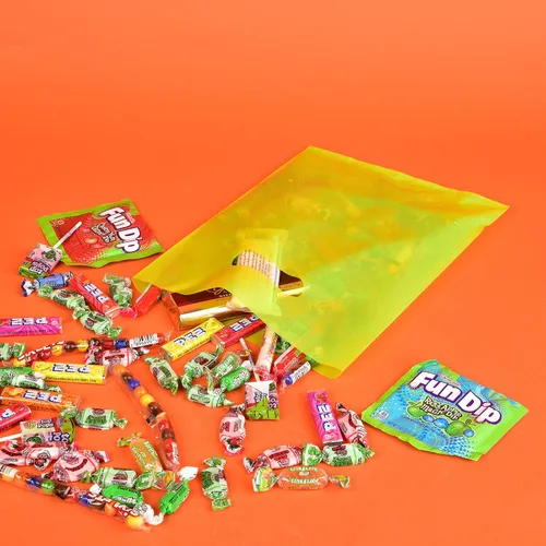 Miniatura 3 de Prime Line Packaging Bolsas de plástico para regalos, bolsas de fiesta de colores con asas, 2 mil troqueladas para recuerdos de fiesta de niños
