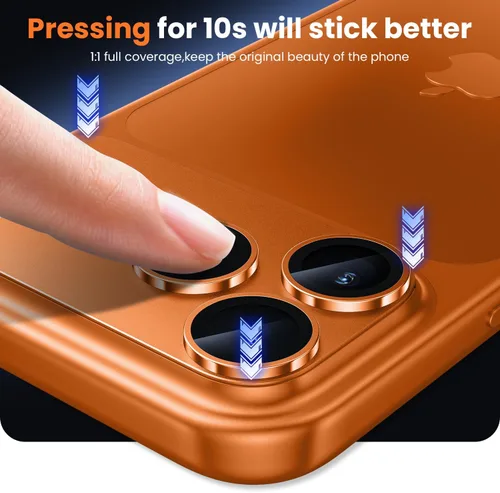 Miniatura 5 de WSKEN Protector de lente de cámara para iPhone 17 Pro Max - [grado militar inastillable] [fuerte adherencia] protector de pantalla de cámara