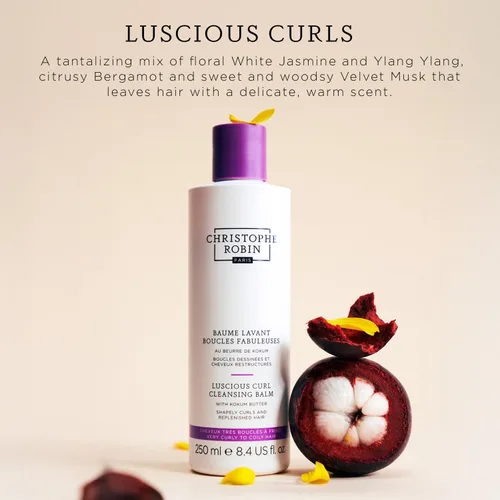 Miniatura 2 de Christophe Robin Acondicionador limpiador de rizos Luscious con aceite de semilla de chía para cabello ondulado a suave rizado, 8.4 onzas líquidas