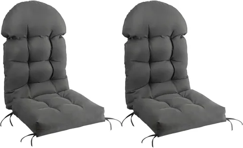 Miniatura 22 de FUNBERRY - Juego de 2 cojines para sillas Adirondack, cojines gruesos y cómodos para mecedora antideslizante con protección contra decoloración
