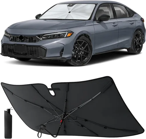 Miniatura 35 de 【2025 Actualizado】EcoNour Parasol Premium para Parabrisas de Coche Parasol Plegable para Parabrisas Delantero Visor Extendido Bloqueador de Sol
