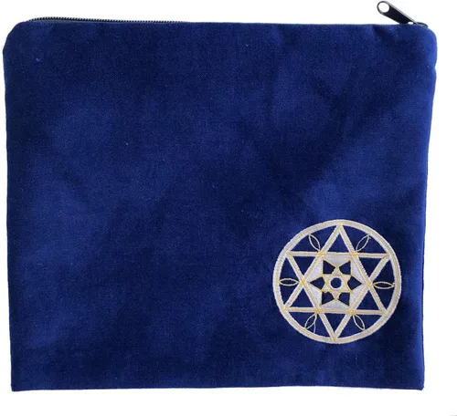 Miniatura 3 de Star Royal Tallit Set con azul real oro y plata