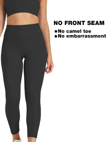 Miniatura 3 de NEPOAGYM Leggings de cintura alta para mujer, sin costuras frontales, leggings de yoga ligeros de 2528 pulgadas, 78 pulgadas y longitud completa