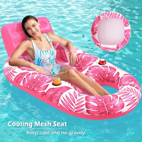 Miniatura 3 de Jasonwell Flotador Inflable para Piscina para Adultos - Flotadores de Piscina Tumbona Flotadores Balsa Silla Flotante Silla de Agua Flotadores