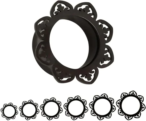 Miniatura 5 de KUBOOZ 2017 - Expansor de acero inoxidable para oreja, tapón con diseño de espigas, 8-25mm
