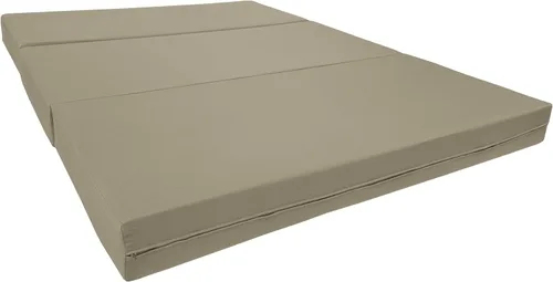 Miniatura 19 de D&D Futon Furniture - Cama de espuma triple plegable, colchón otomano plegable (negro, tamaño individual (6 x 39 x 75)